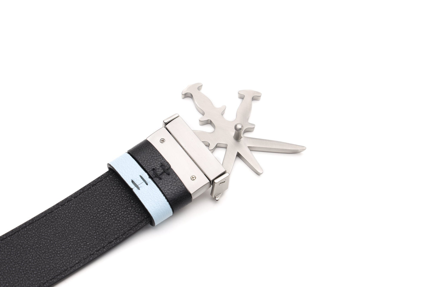 BLUE REVERSIBLE DAGGER BELT