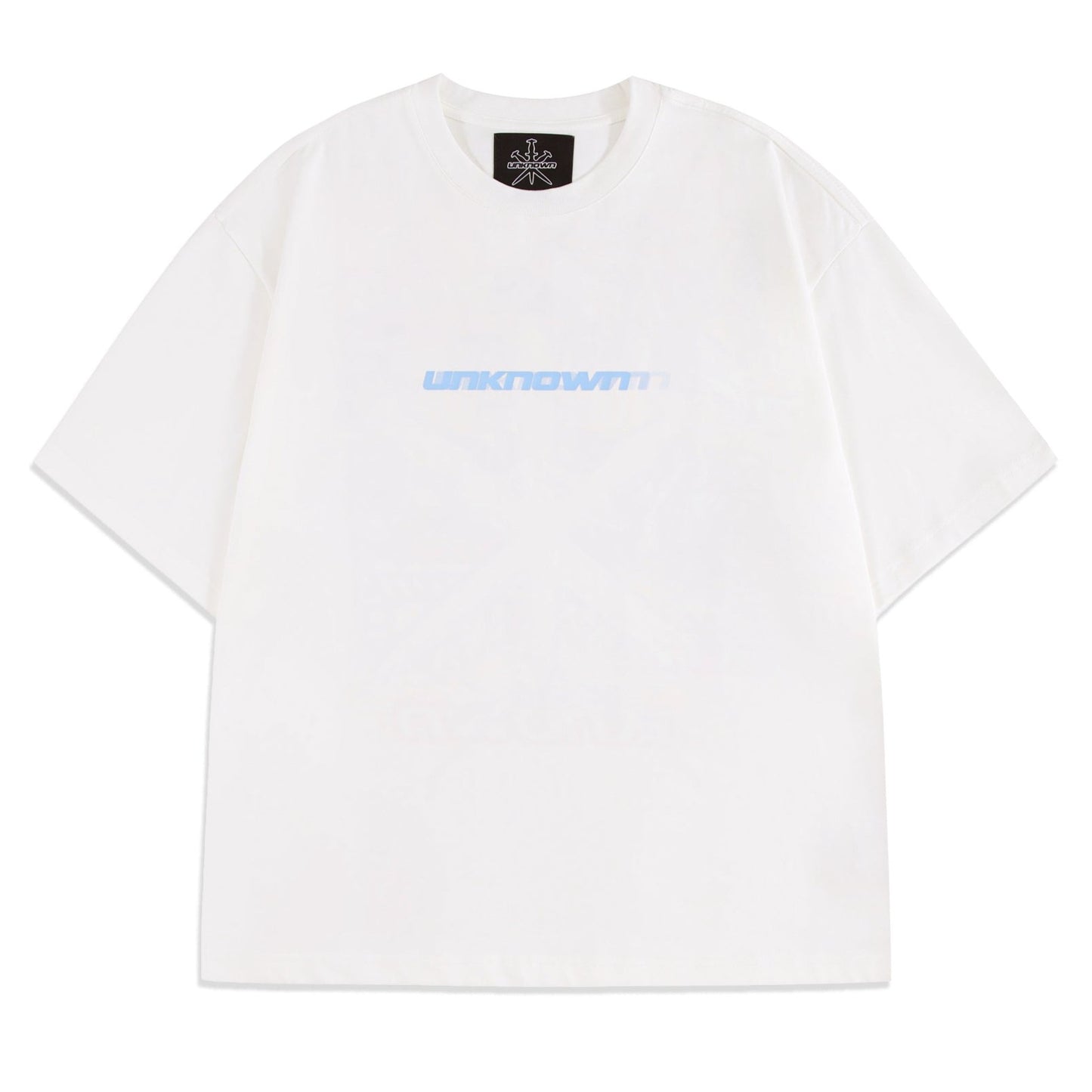 WHITE MULTI LOGO GRAPHIC TEE