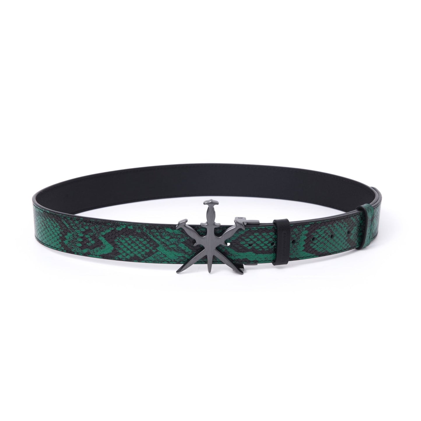 REVERSIBLE SNAKESKIN BELT
