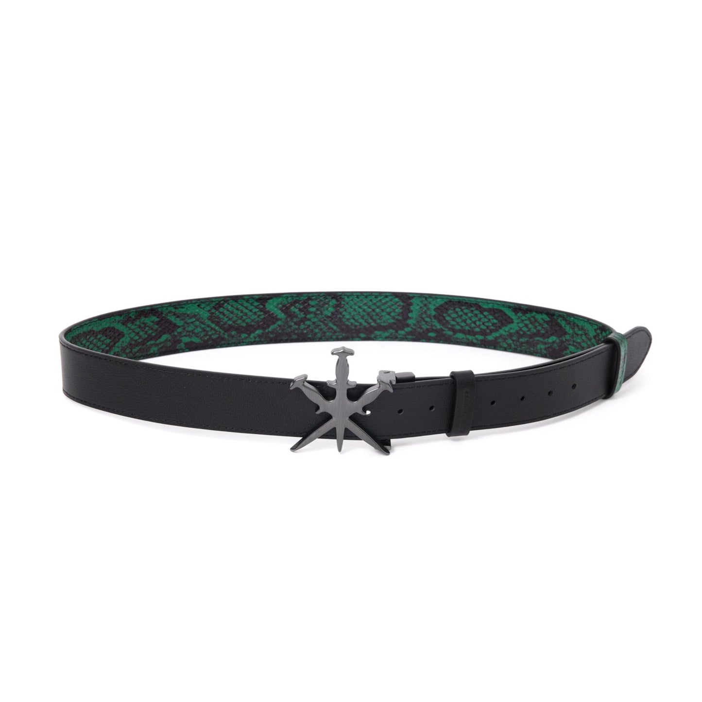 REVERSIBLE SNAKESKIN BELT