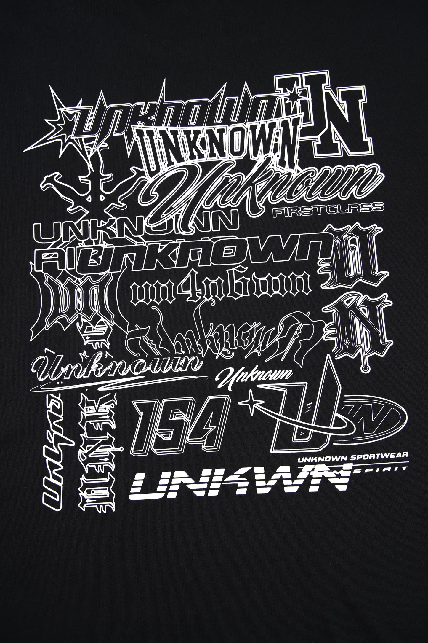 BLACK MULTI LOGO TEE