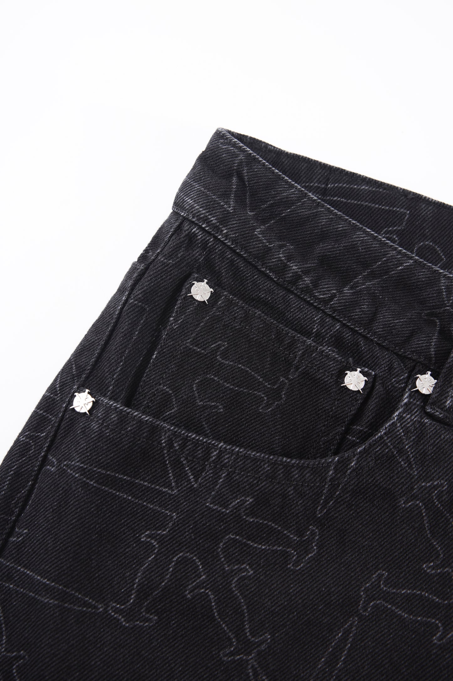 MONOGRAM DENIM JEANS