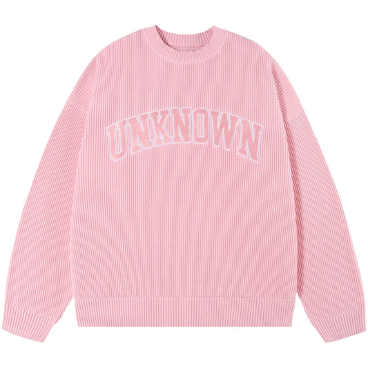 PINK COLLEGE KNIT
