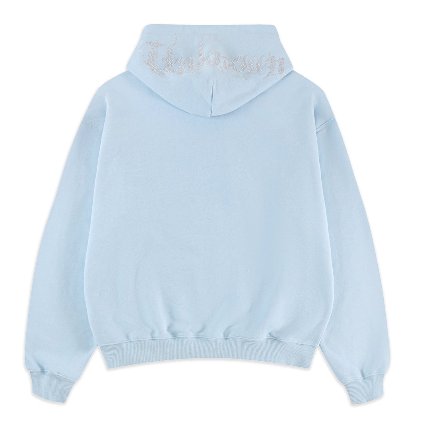 BABY BLUE RHINESTONE ZIP