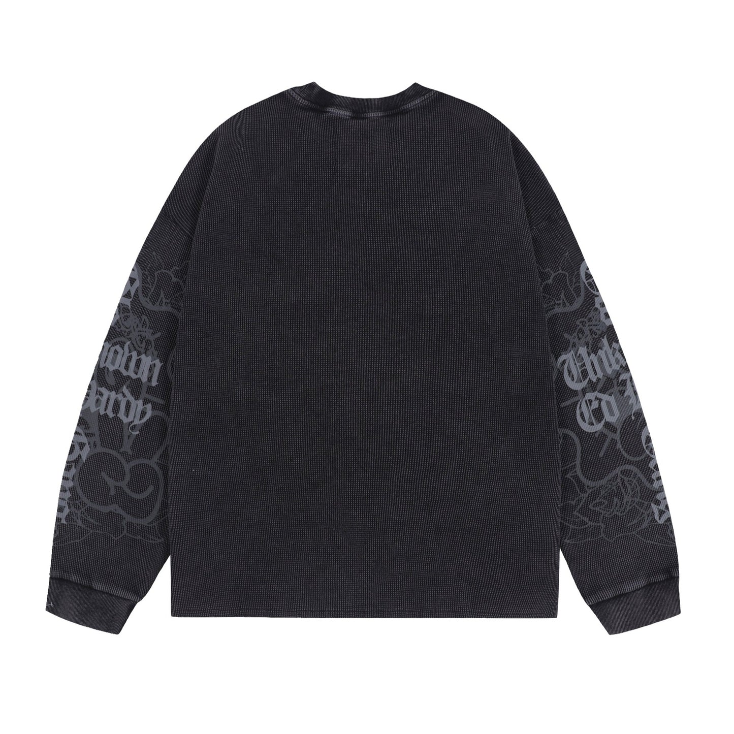 SAMPLE BLACK WAFFLE LONGSLEEVE