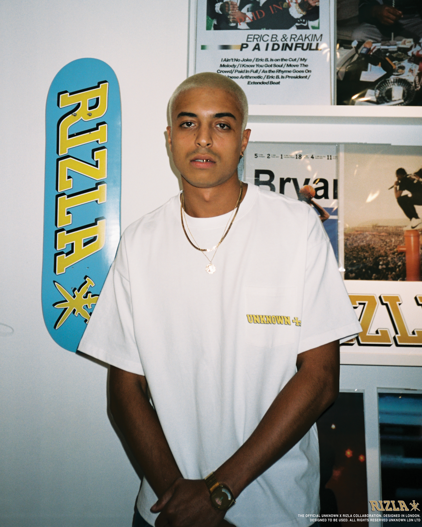 Rizla x Unknown Skate Deck - Blue