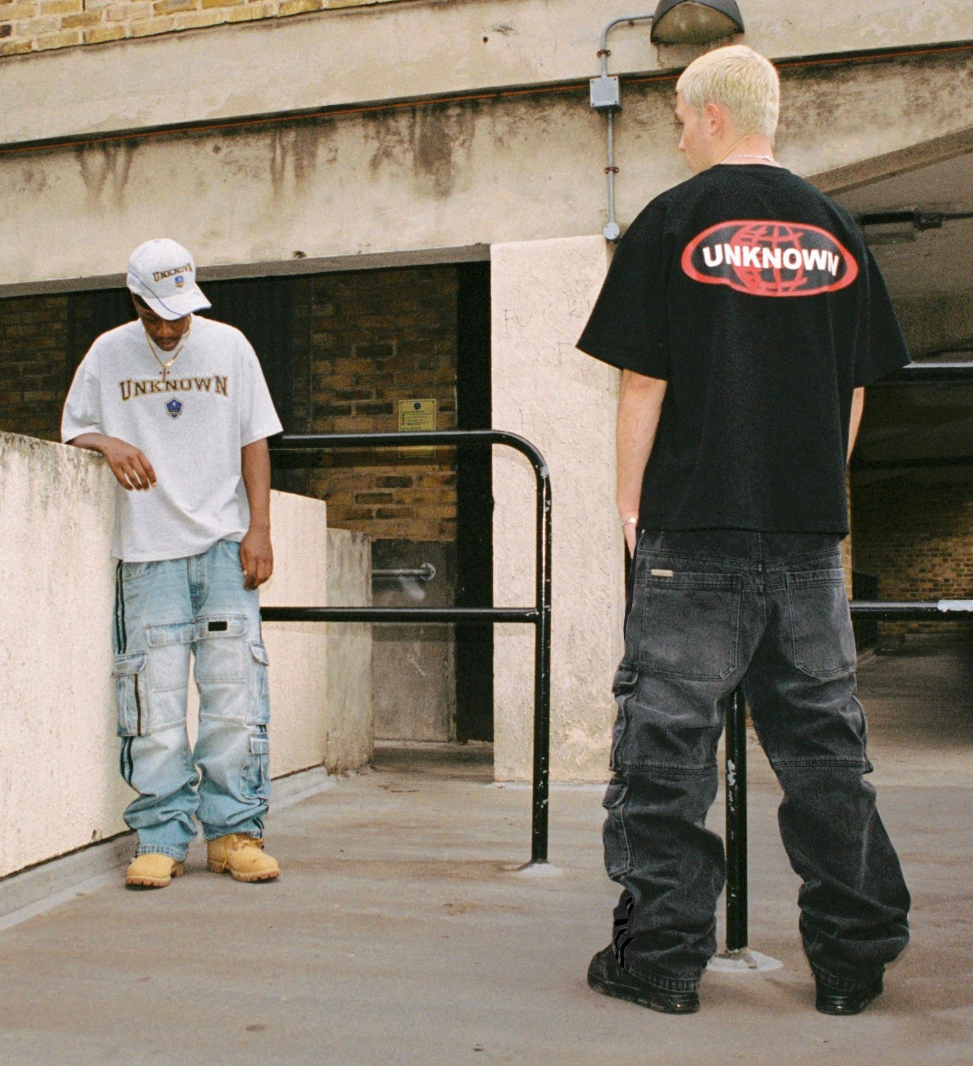 SAMPLES GREY STRIPED DENIM CARGOS