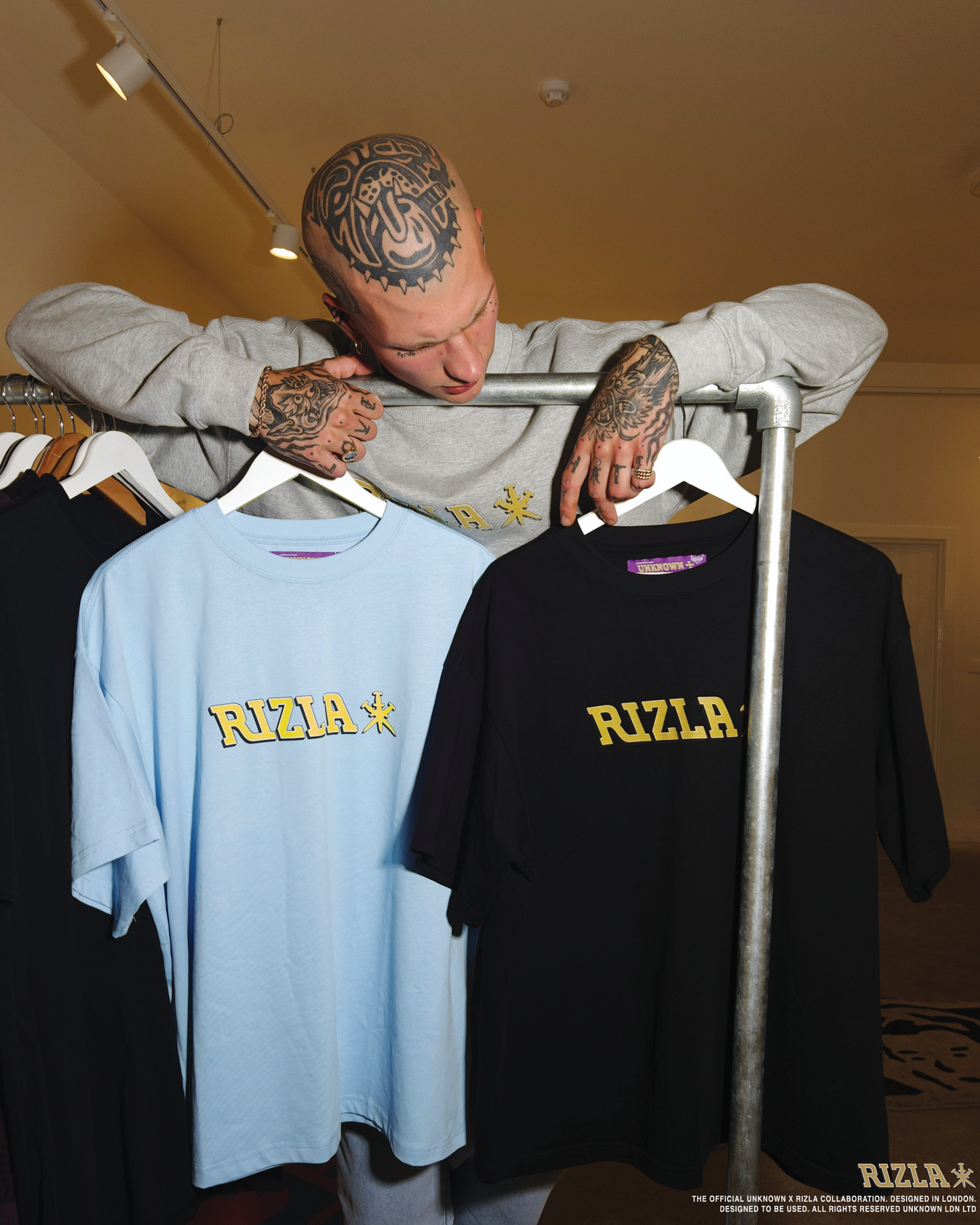 Rizla x Unknown Logo Tee- Black