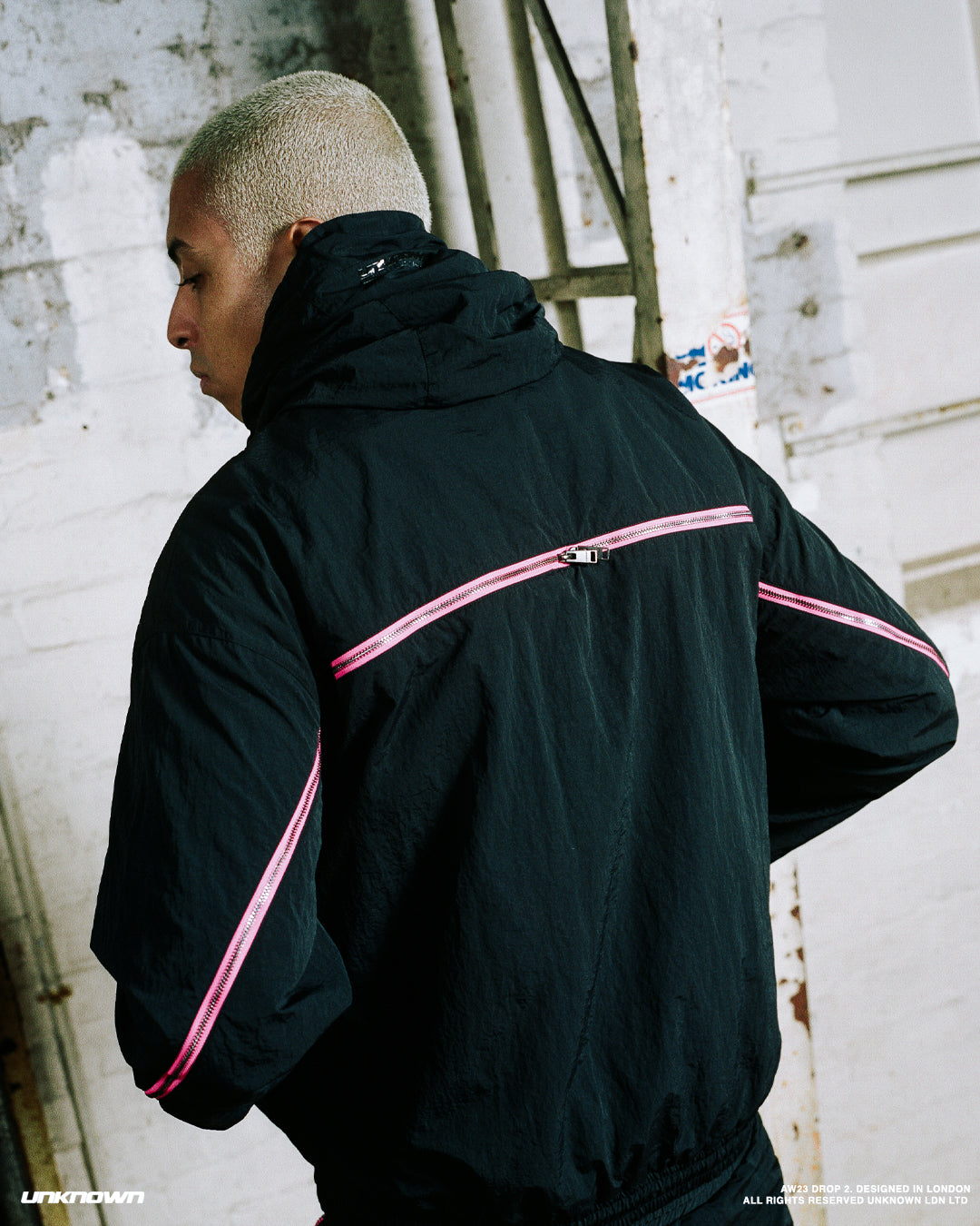 BLACK / PINK TRACK JACKET