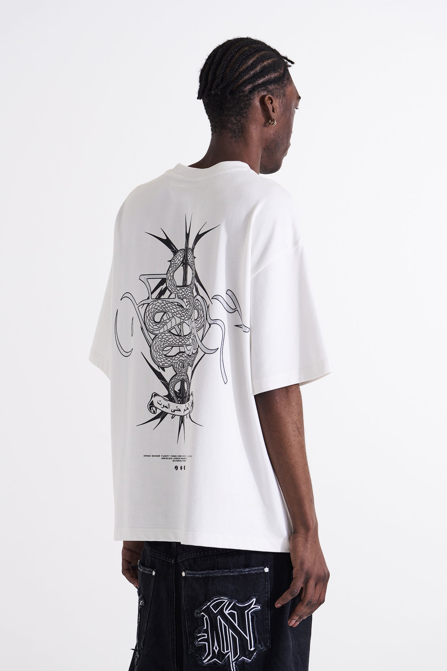 RHINESTONE SNAKE TEE