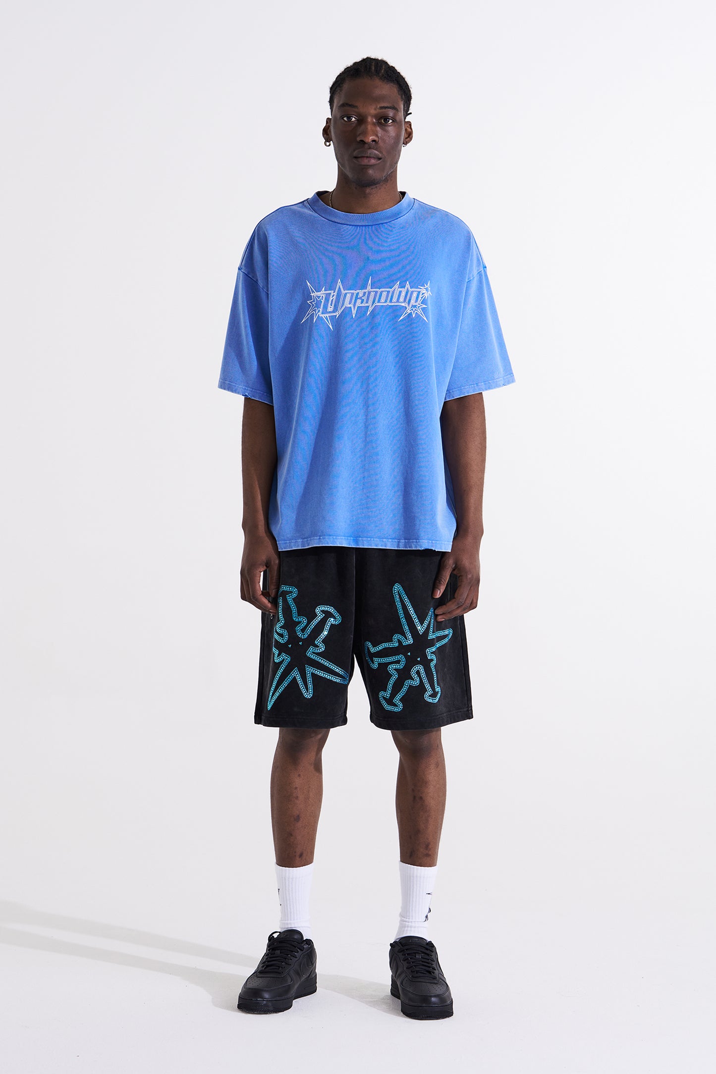 ACID WASHED TWISTED SNAKE TEE