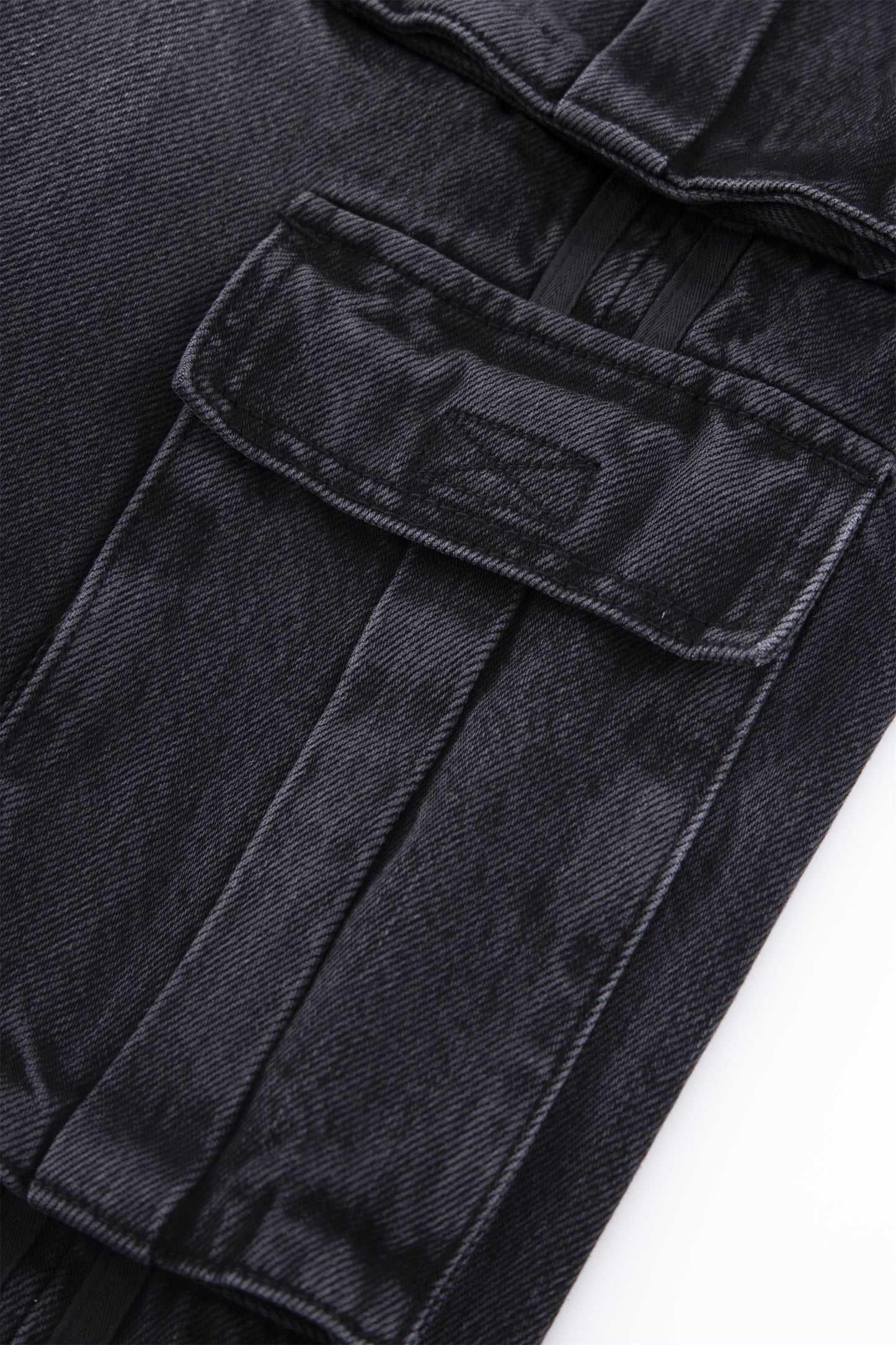 SAMPLES GREY STRIPED DENIM CARGOS