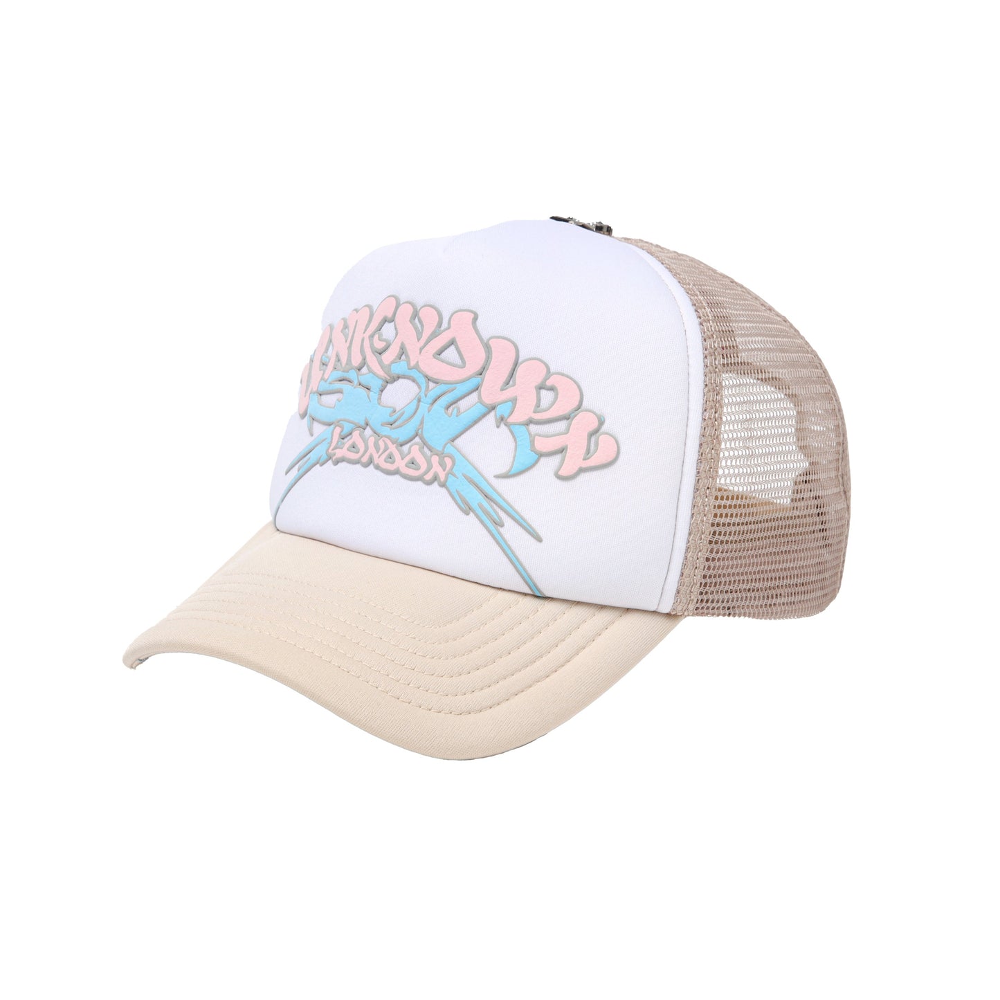 CREAM UNKNOWN PUFF PRINT TRUCKER