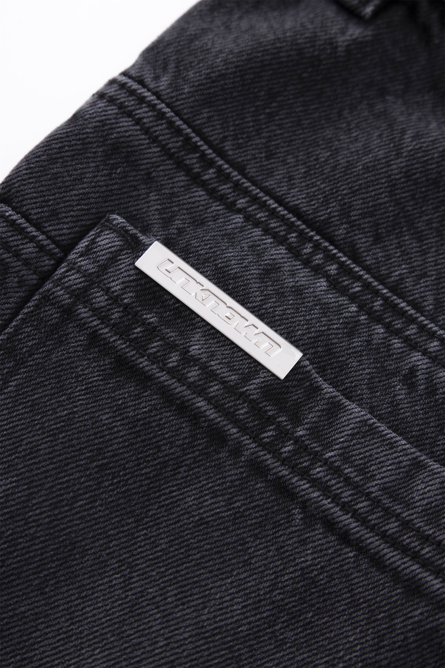 SAMPLES GREY STRIPED DENIM CARGOS