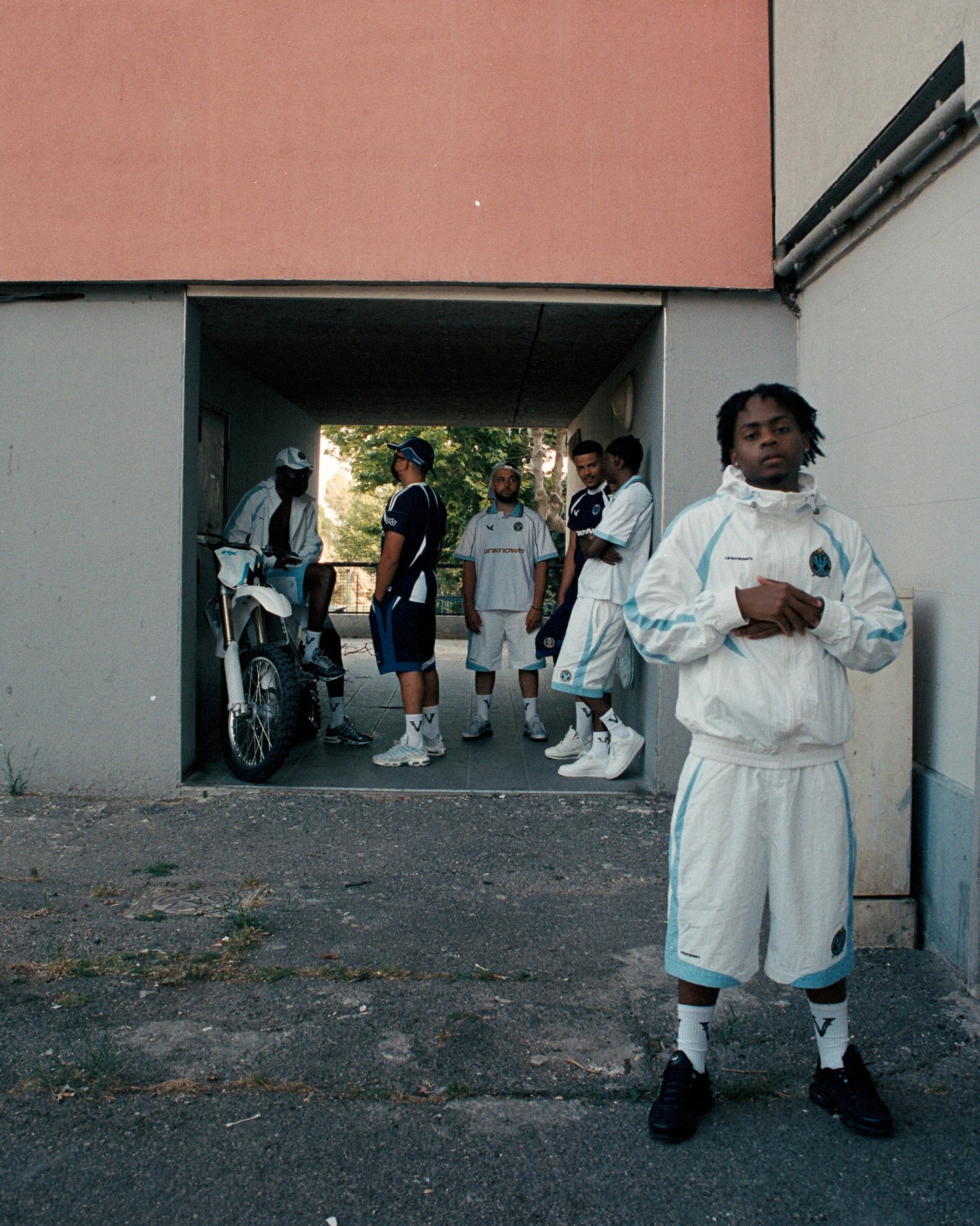 UNKNOWN X VRUNK TRACK SHORTS WHITE