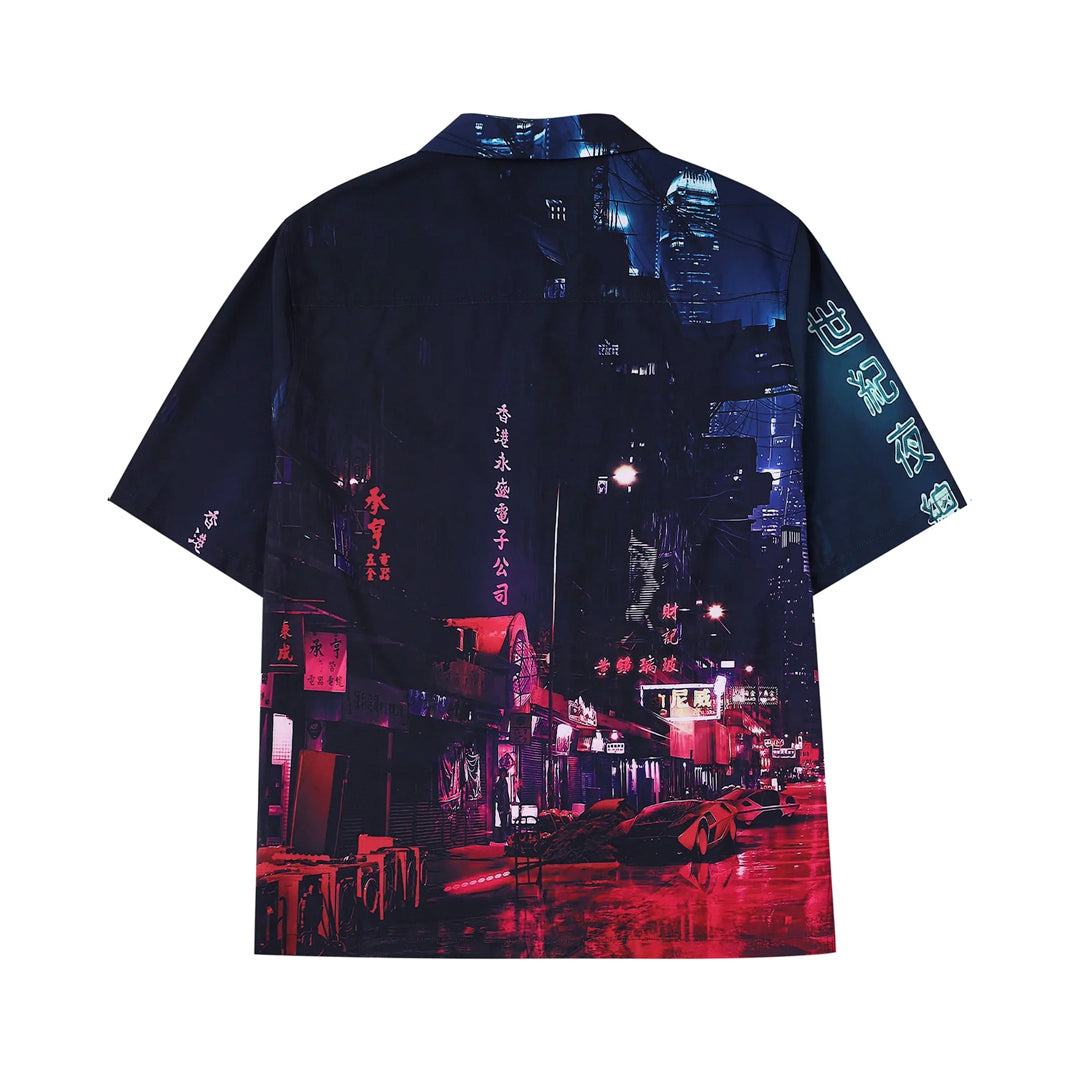 SAMPLE Tokyo Lights Cuban Shirt