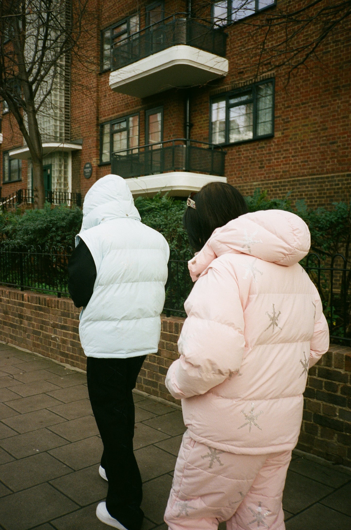 PINK RHINESTONE PUFFER