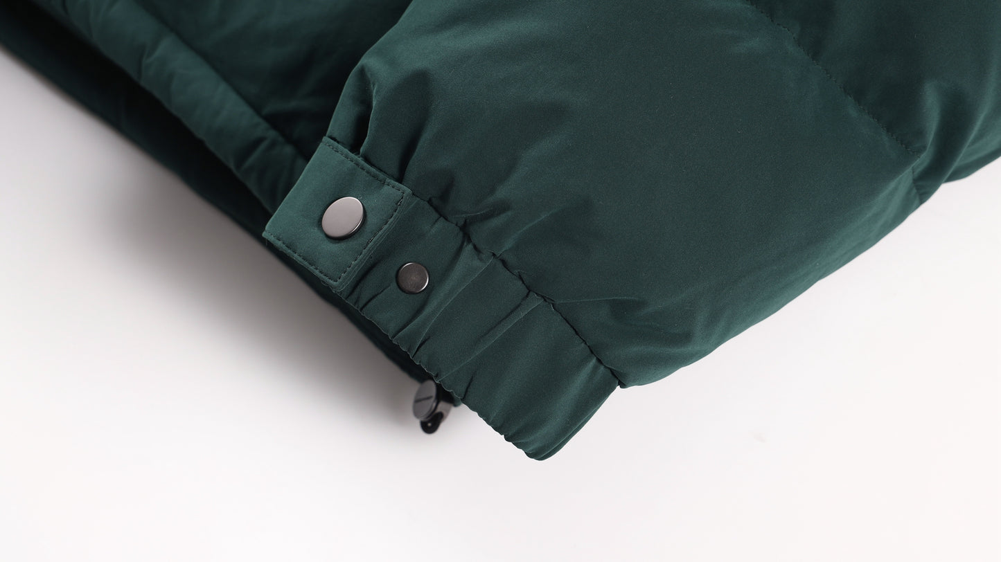 GREEN RHINESTONE PUFFER
