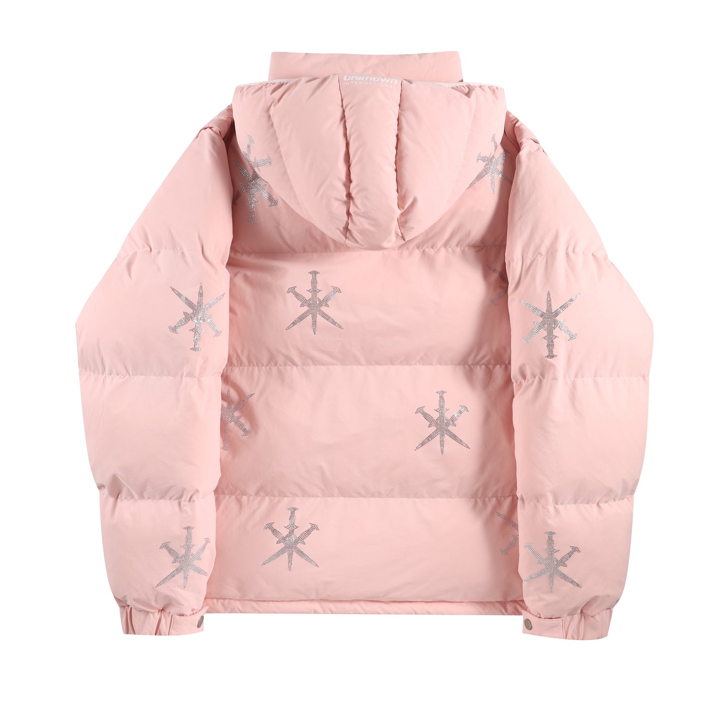 PINK RHINESTONE PUFFER