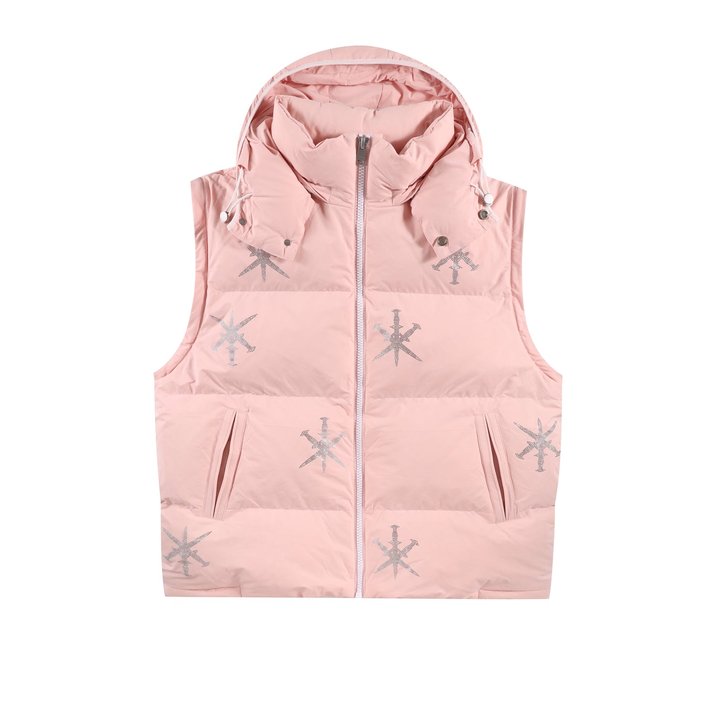 PINK RHINESTONE PUFFER