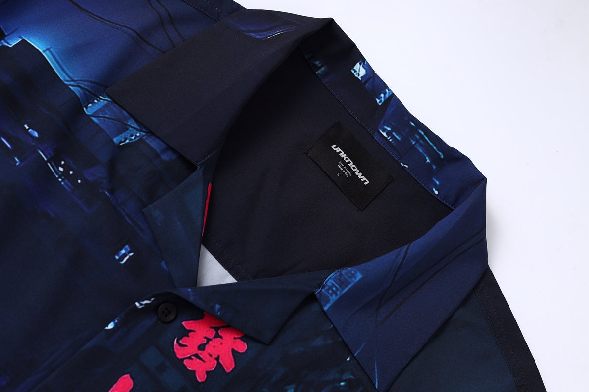 SAMPLE Tokyo Lights Cuban Shirt