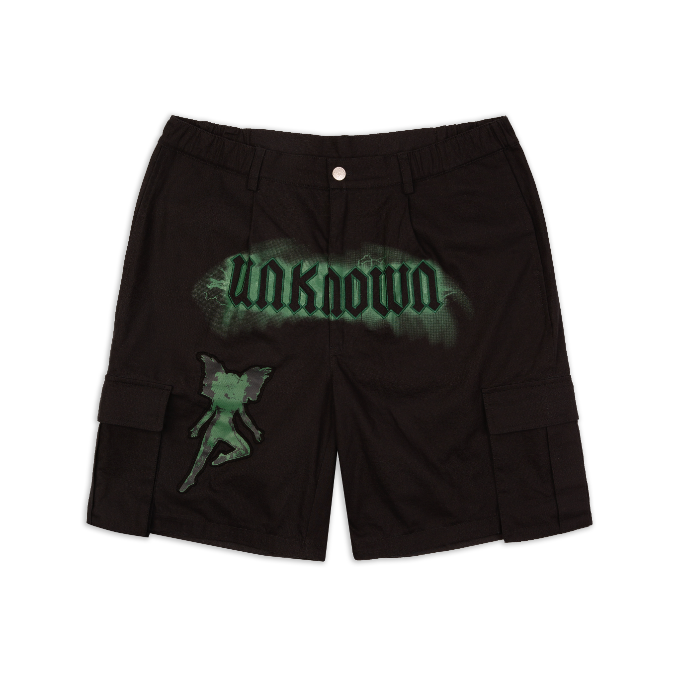 SAMPLE ZIP OFF EMBROIDERED CARGOS - BLACK