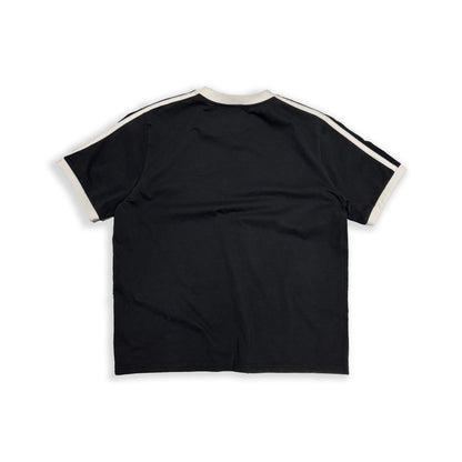 SAMPLE COLLEGE STRIPE TEE - BLACK