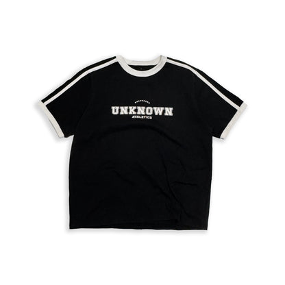 SAMPLE COLLEGE STRIPE TEE - BLACK