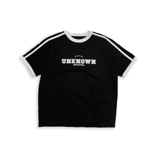 SAMPLE COLLEGE STRIPE TEE - BLACK