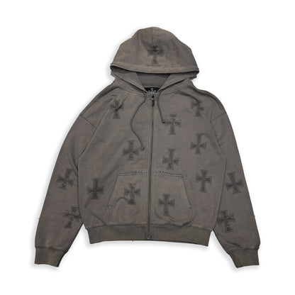 SAMPLE WASHED RHINESTONE HOODIE
