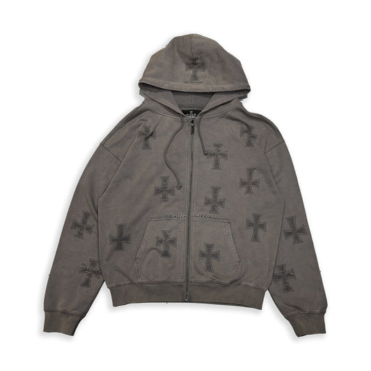SAMPLE WASHED RHINESTONE HOODIE