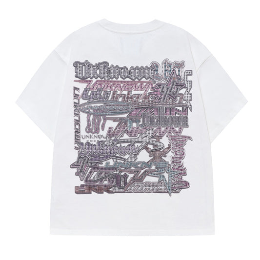 ICED OUT TEE - WHITE PINK