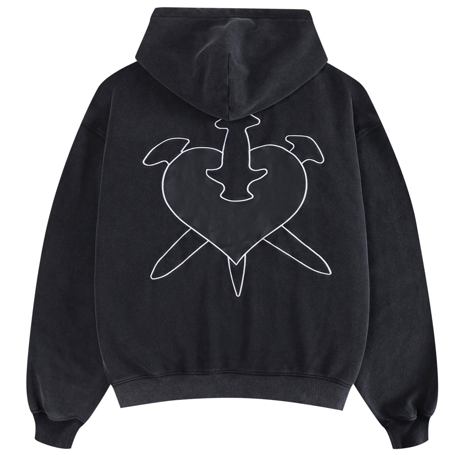 WASHED HEART HOODIE