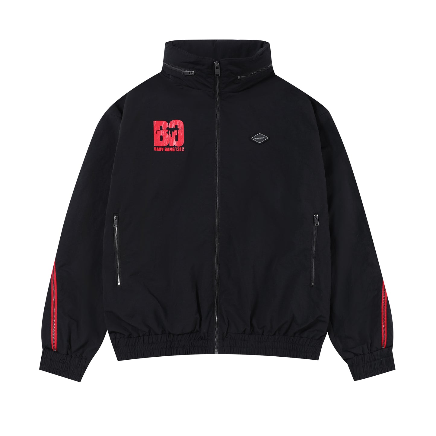 BABY GANG TRACK TOP BLACK / RED