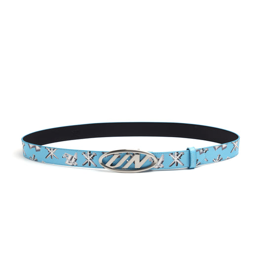 BLUE MONOGRAM BELT