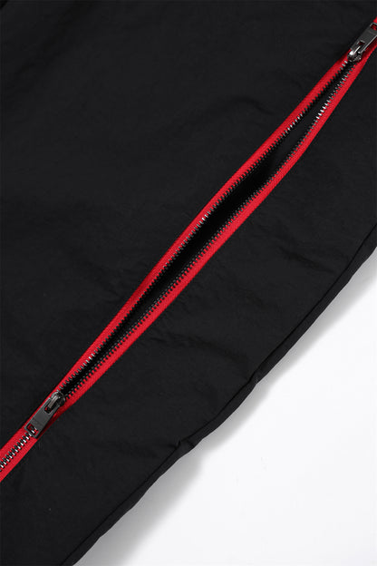 BABY GANG TRACK PANTS BLACK / RED