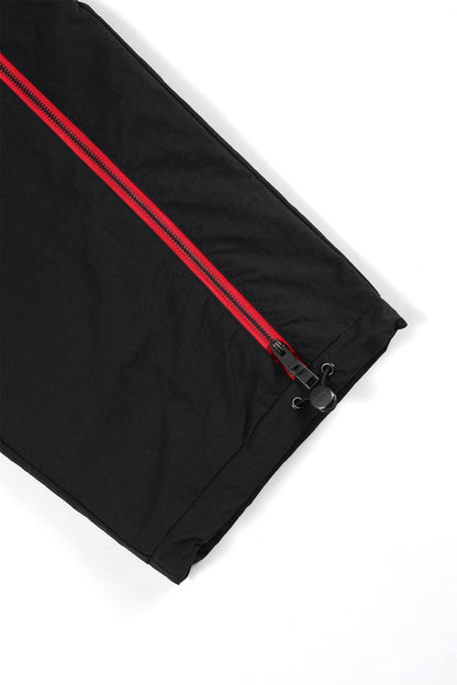 BABY GANG TRACK PANTS BLACK / RED