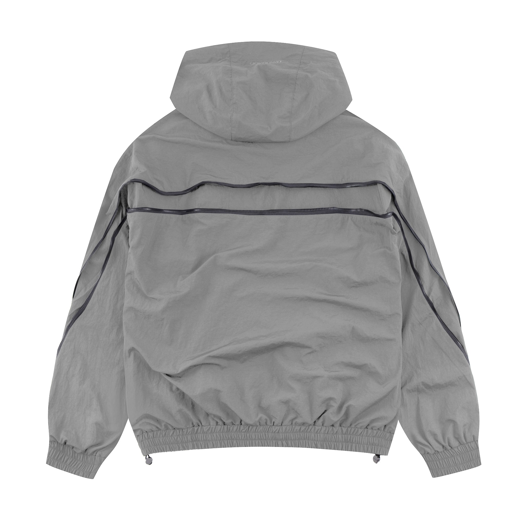 GREY ZIP TRACK JACKET