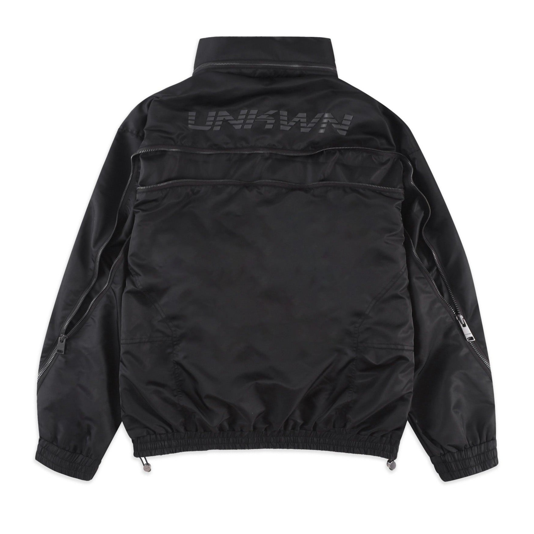 BLACKOUT NYLON TRACK JACKET