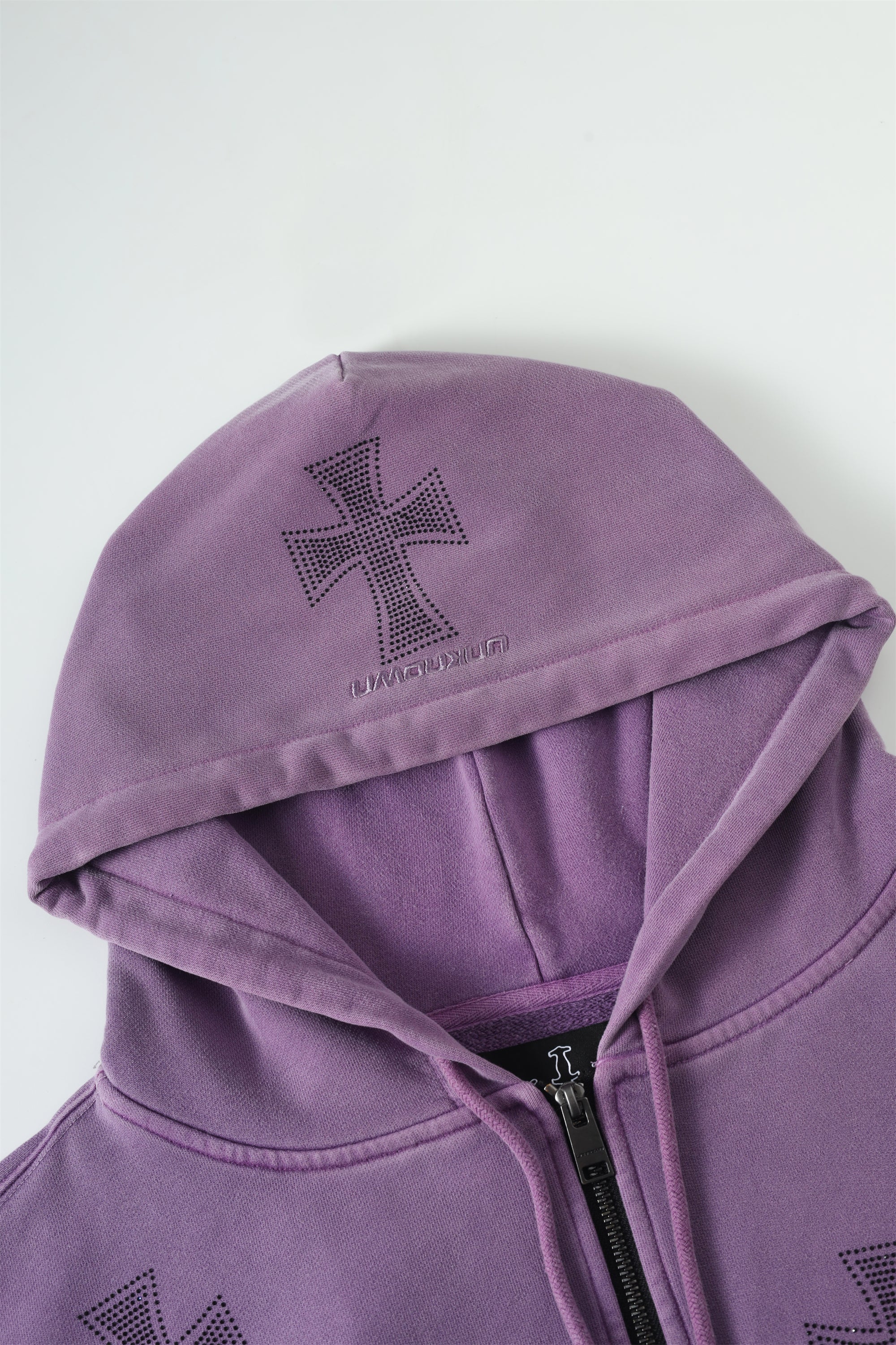 BSTN Brand OVERSIZED HEAVYWEIGHT ZIP HOODY Purple