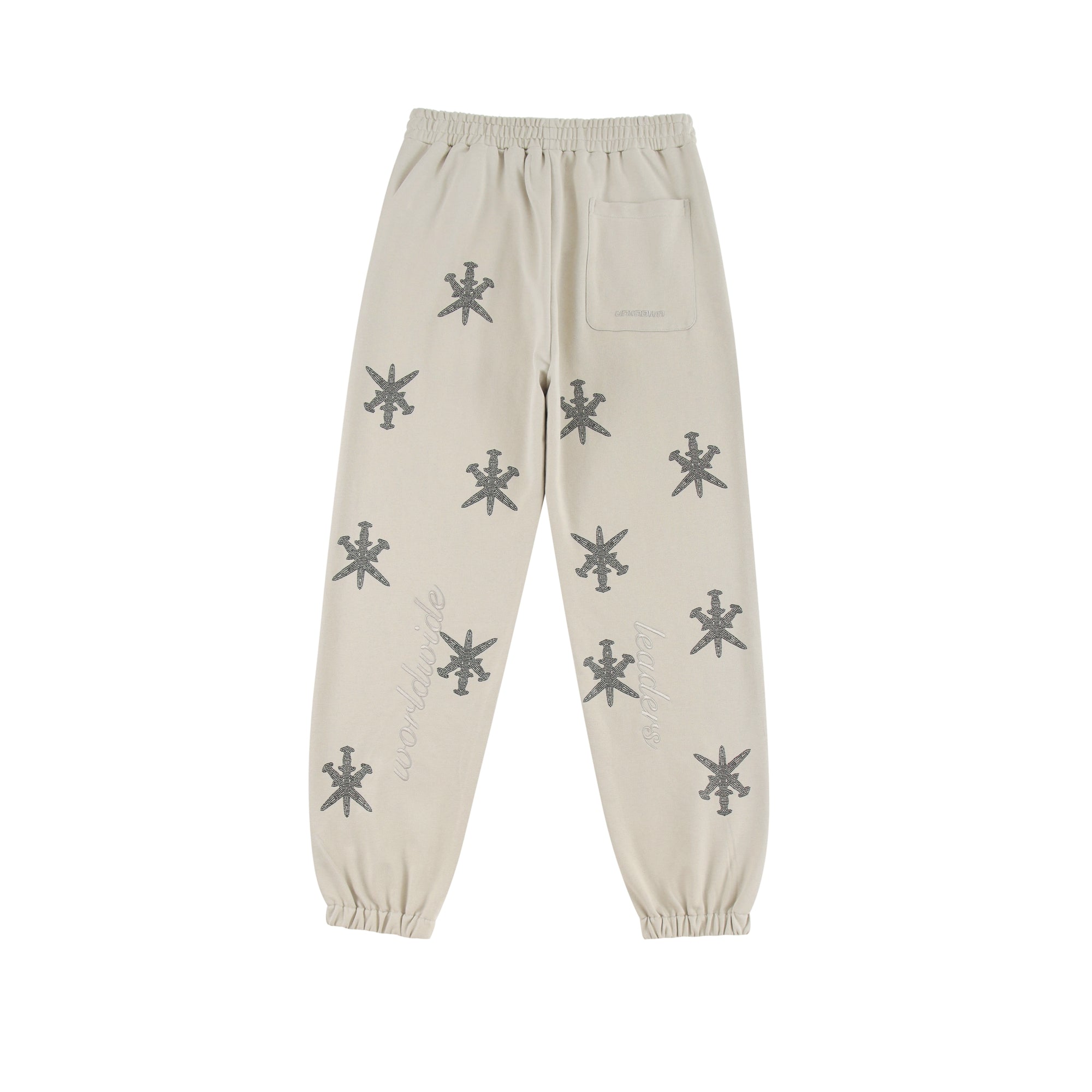 SAND RHINESTONE JOGGERS – Unknown London