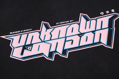 BLACK RETRO LOGO HOODIE
