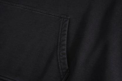 BLACK RETRO LOGO HOODIE