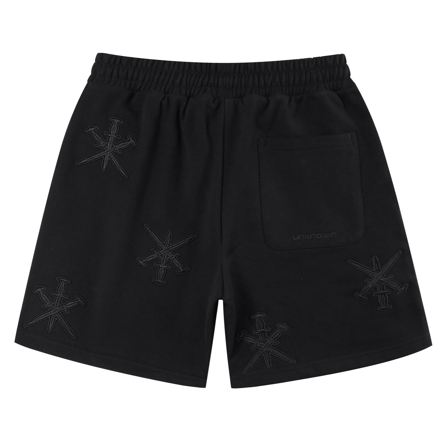 EMBROIDERED DAGGER SHORTS