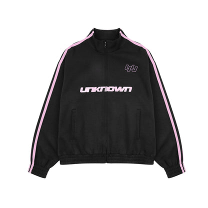 PINK STRIPE TRACK TOP