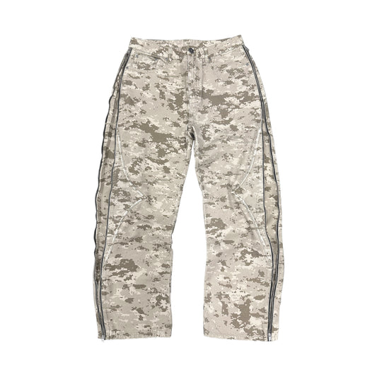 BAGGY CAMO ZIP DENIM