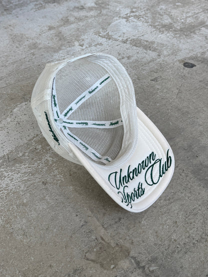 CREAM MESH CAP
