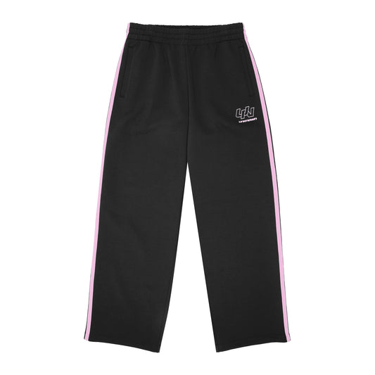 RELAXED PINK STRIPE TRACK PANTS