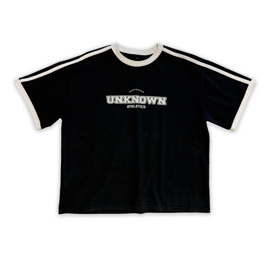 SAMPLE STRIPED COLLEGE TEE