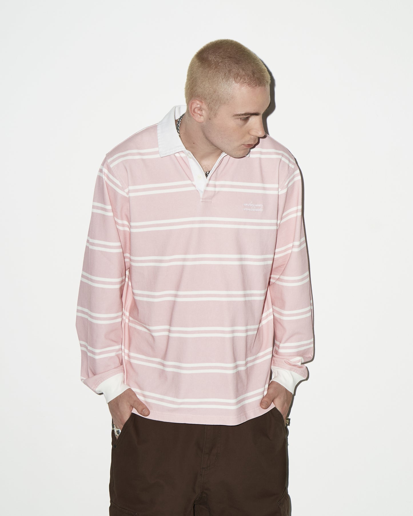 PINK LS POLO